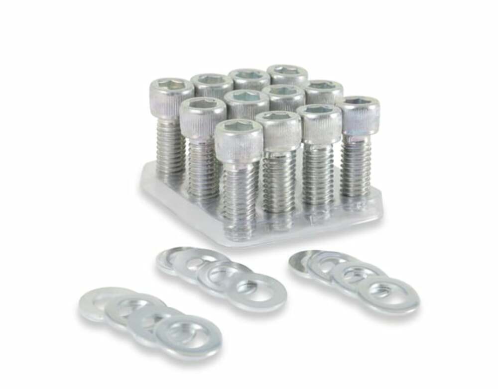Mr. Gasket intake manifold bolt set socket head Chevy zinc aluminum steel 956G