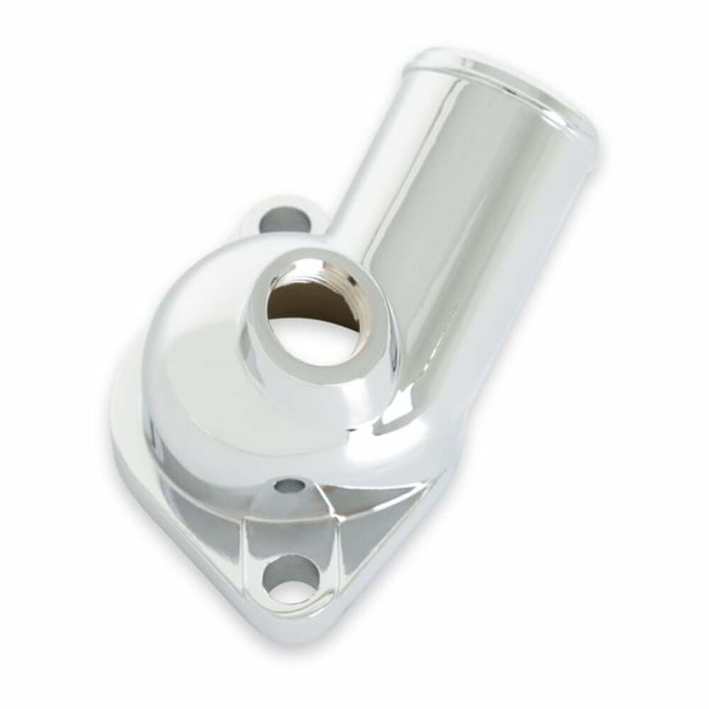 Mr. Gasket O ring style chrome water neck Chevy polished 2557