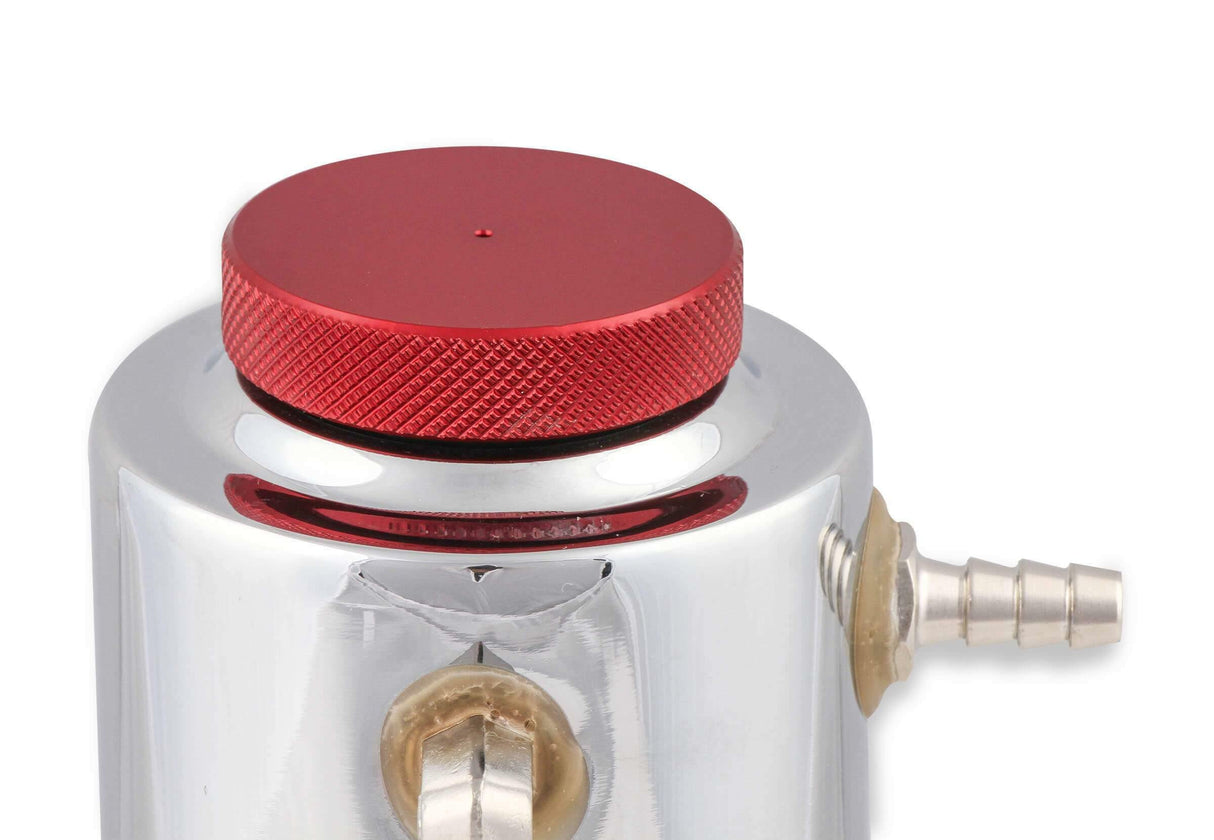 Mr. Gasket radiator fluid reservoir / recovery tank polished aluminum chrome 9135