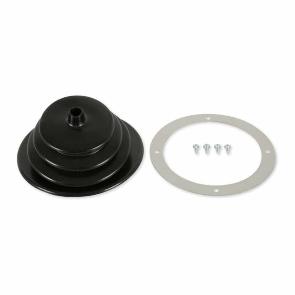 Mr. Gasket shifter boot chrome black 1651