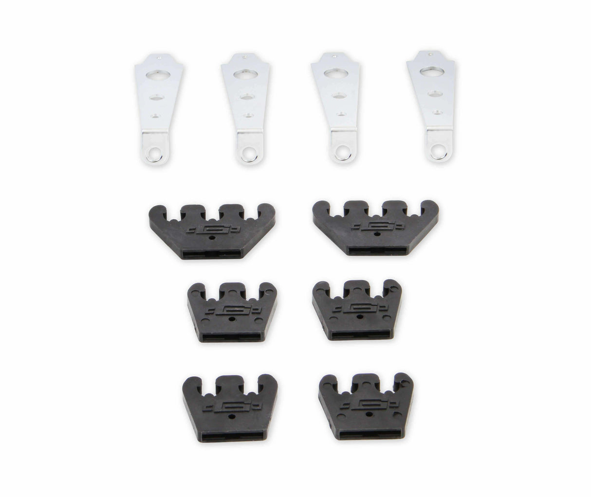 t Mr Gasket Spark Plug Wire Holder 6015; Chrome w/ Black Separator for 8mm Wires Mr. Gasket