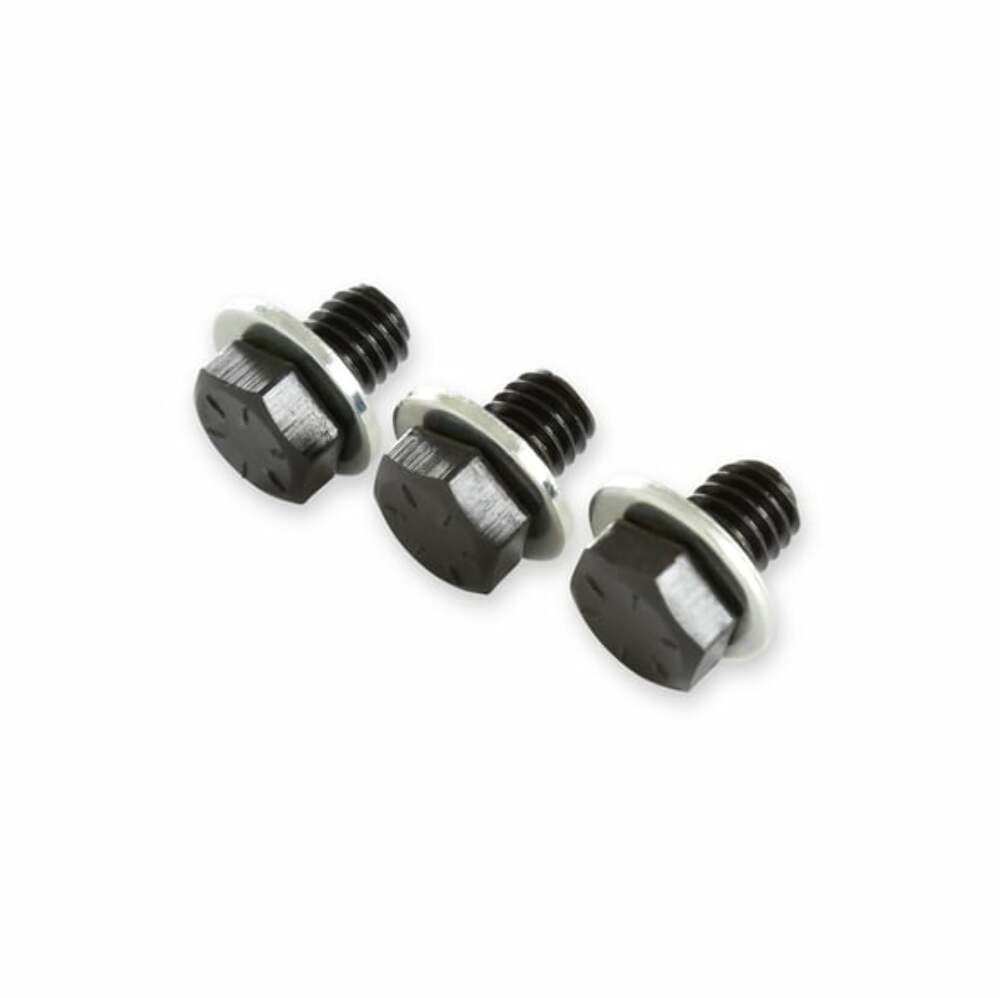 Mr. Gasket torque converter bolts GM black steel 6715