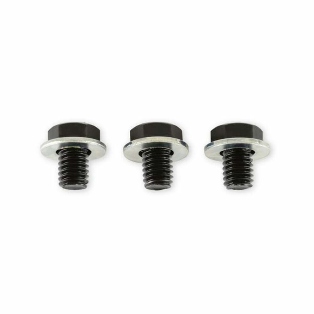 Mr. Gasket torque converter bolts GM black steel 6715