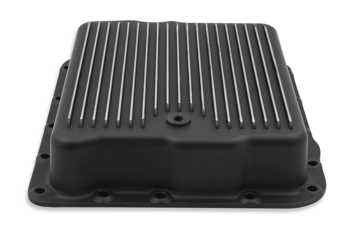 Mr. Gasket transmission oil pan black aluminum 9797BMRG LS engine Chevy steel 2493