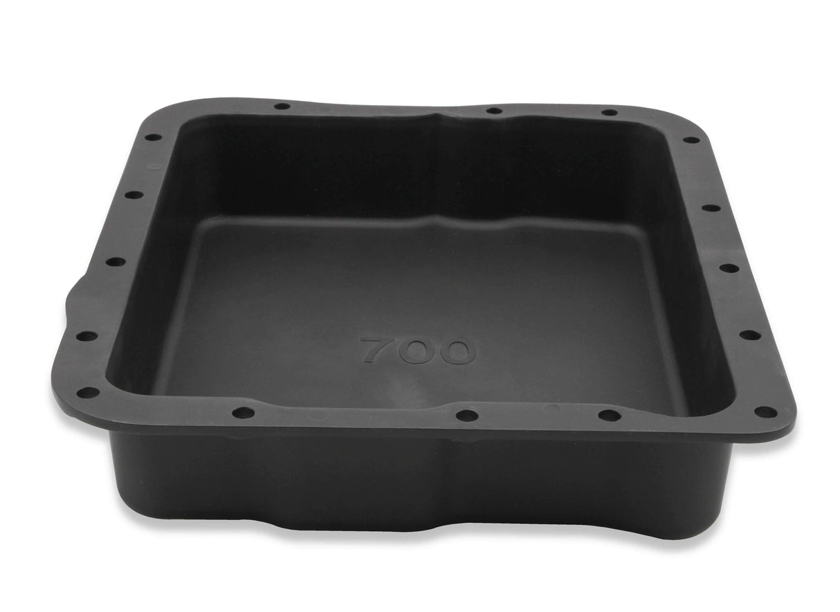 Mr. Gasket transmission oil pan black aluminum 9797BMRG LS engine Chevy steel 2493