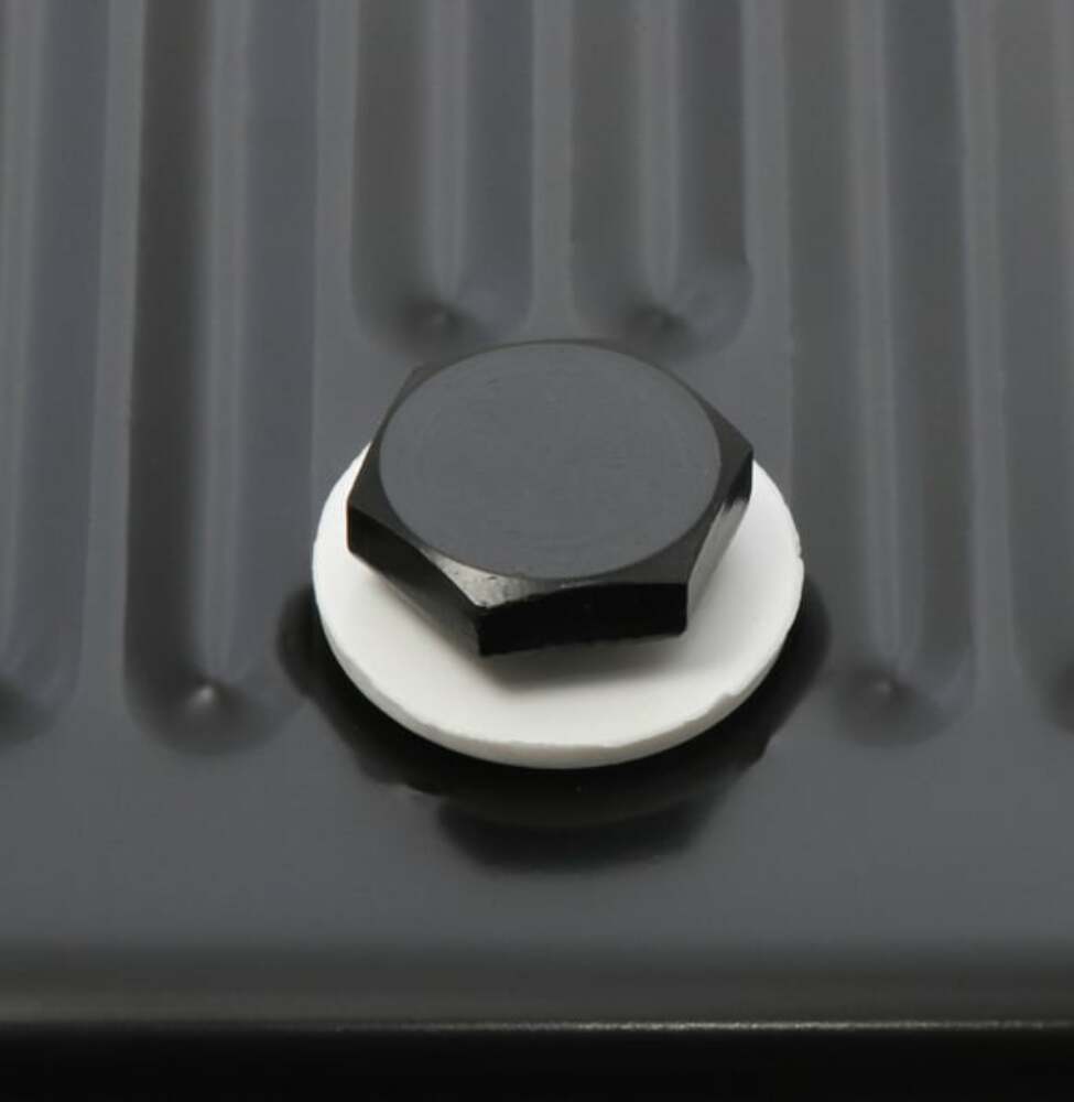 Mr. Gasket transmission oil pan black steel 9756BMRG Ford aluminum 2493