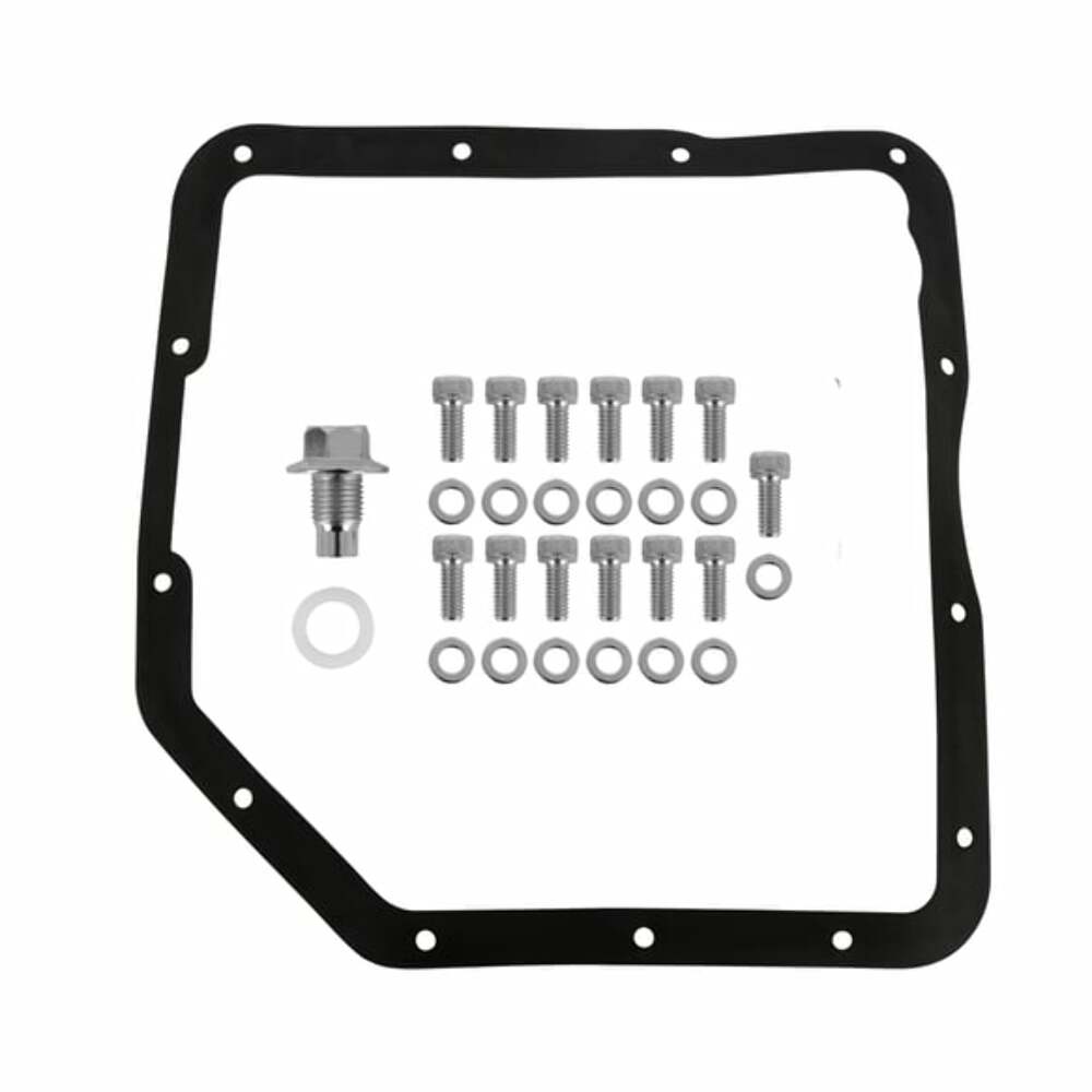Mr. Gasket transmission oil pan polished aluminum Chevy steel 9791G