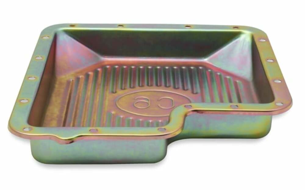 Mr. Gasket transmission oil pan zinc 9756ZMRG Ford aluminum steel 2493