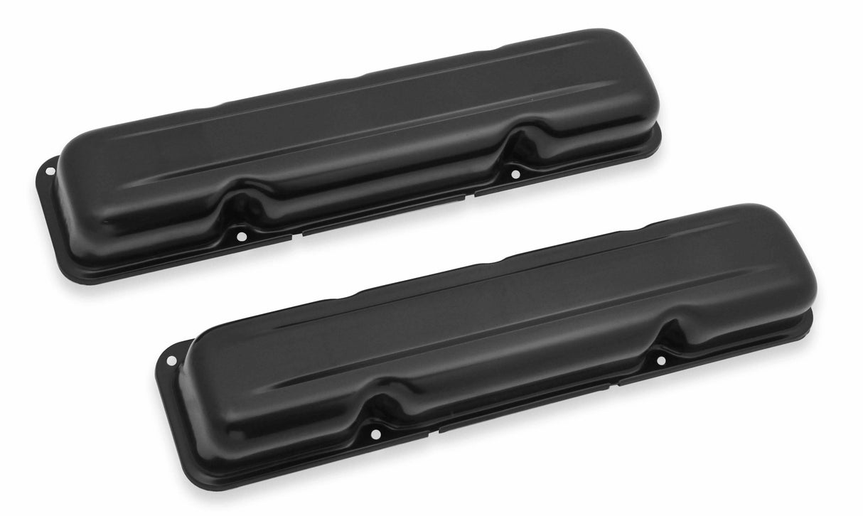 Mr. Gasket valve cover black 9830BMRG chrome steel 2493