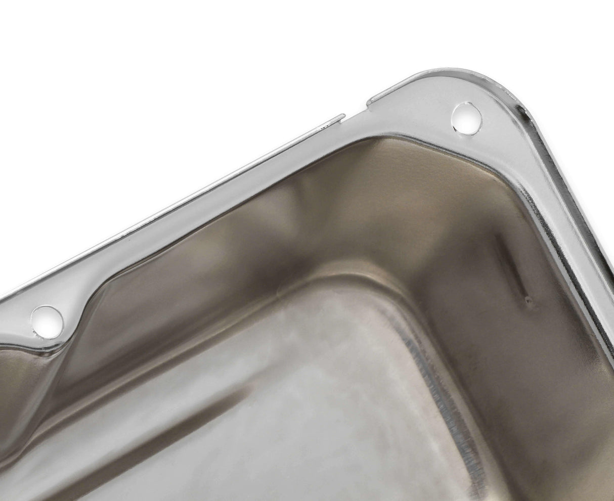 Mr. Gasket valve cover chrome 9830CMRG black steel 2493