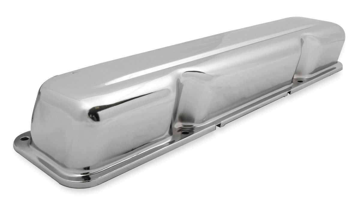 Mr. Gasket valve cover chrome 9830CMRG black steel 2493