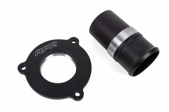 Turbo Muffler Delete for Audi and VW billet aluminum black