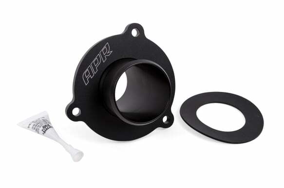 Turbo Muffler Delete for Audi and VW billet aluminum black