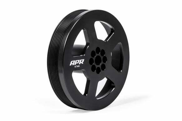 Supercharger Crank Pulley - 3.0 TFSI billet aluminum black