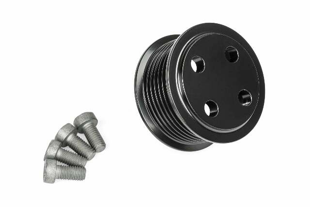 Supercharger Drive Pulley - 3.0 TFSI (Gen 2 bolt on) stainless steel black