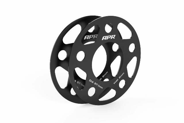 Spacers (Set of 2) - 57.1mm CB - 2mm Thick aluminum black