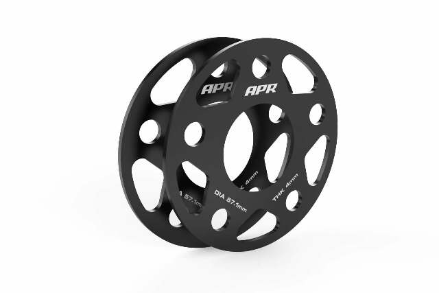 Spacers (Set of 2) - 57.1mm CB - 4mm Thick aluminum black