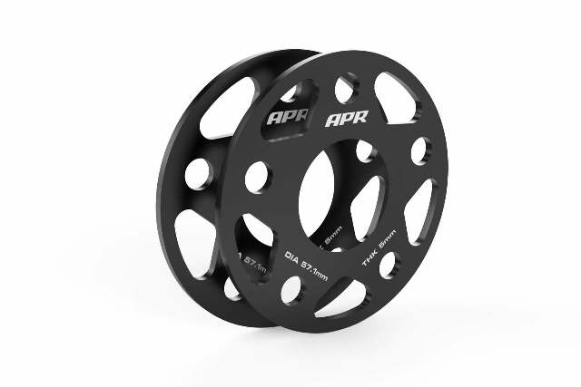 Spacers (Set of 2) - 57.1mm CB - 5mm Thick aluminum black