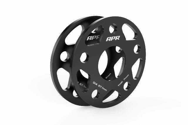 Spacers (Set of 2) - 57.1mm CB - 7mm Thick aluminum black