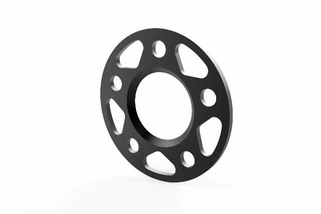 Spacers (Set of 2) - 66.5mm CB - 6mm Thick aluminum black