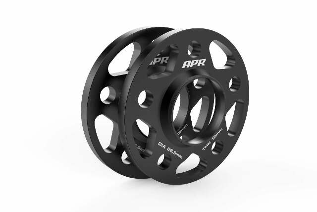 Spacers (Set of 2) - 66.5mm CB - 12mm Thick aluminum black