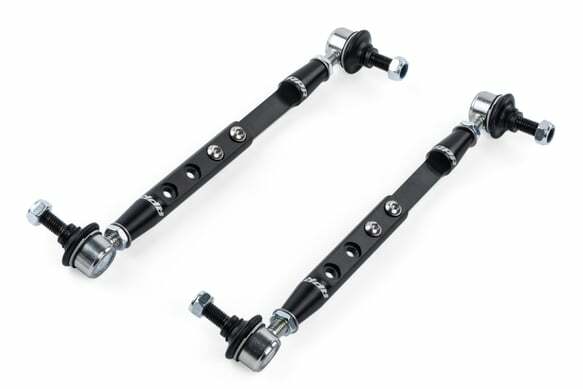 Roll-Control Front Stabilizer Bar End Links (Ball Joint) for Audi and VW aluminum polished