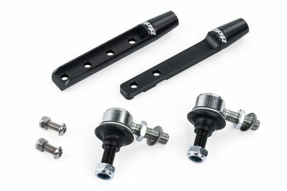 Roll-Control Front Stabilizer Bar End Links (Ball Joint) for Audi and VW aluminum polished