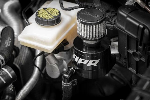 APR DQ500 Transmission Catch Can and Breather System for Audi aluminum stainless steel