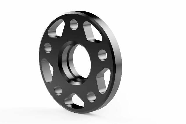 Spacers (Set of 2) - 57.1mm CB - 17mm Thick aluminum black