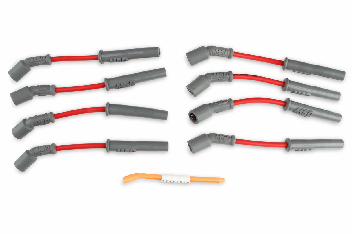 MSD spark plug wire set for 1998-2002 Chevy Corvette red high performance ls 32819