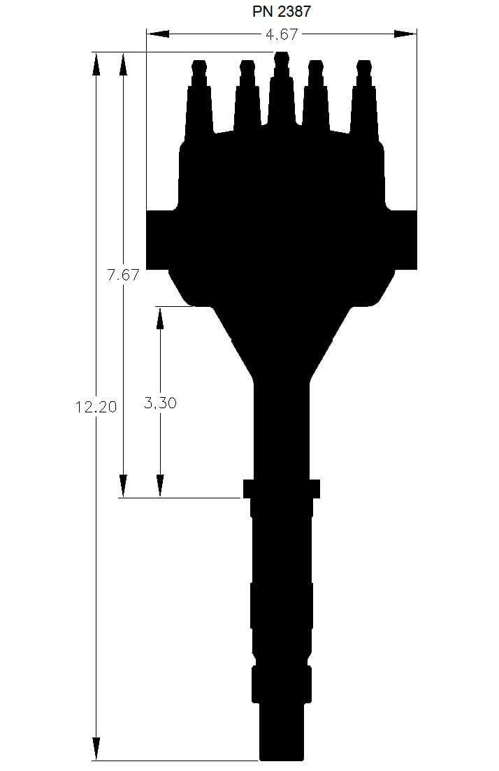 MSD ignition distributor red 2387