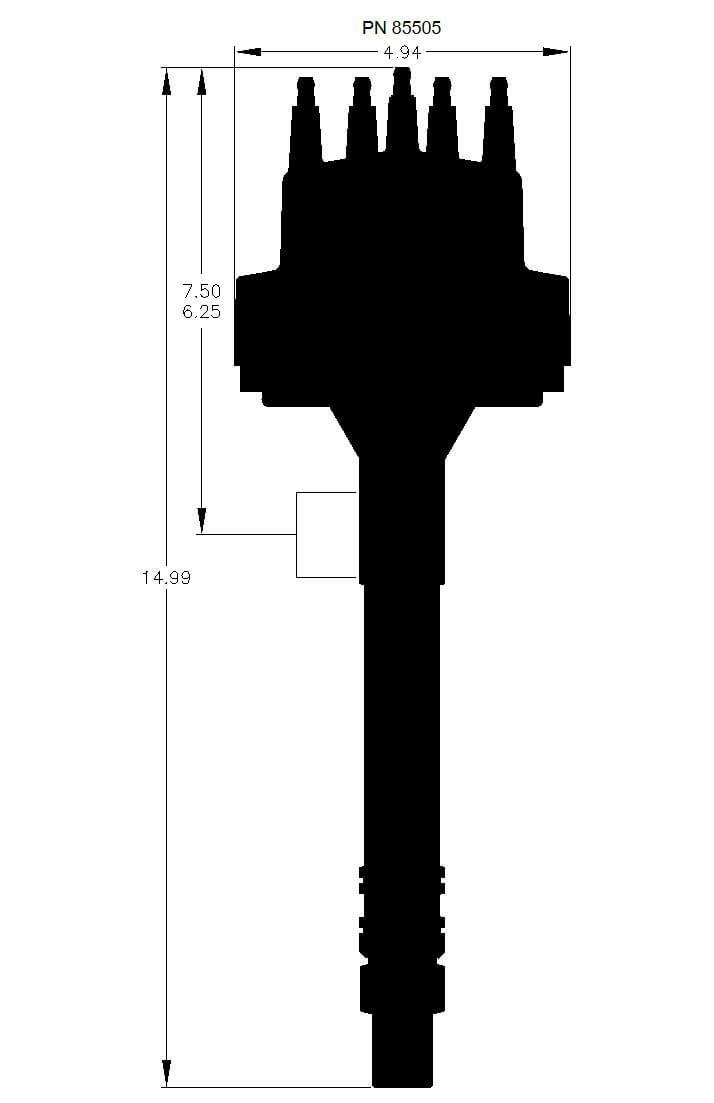 t MSD Black ChevyV8 Pro-Billet Distributor w/ locked-out timing&bronze gear 85505 MSD