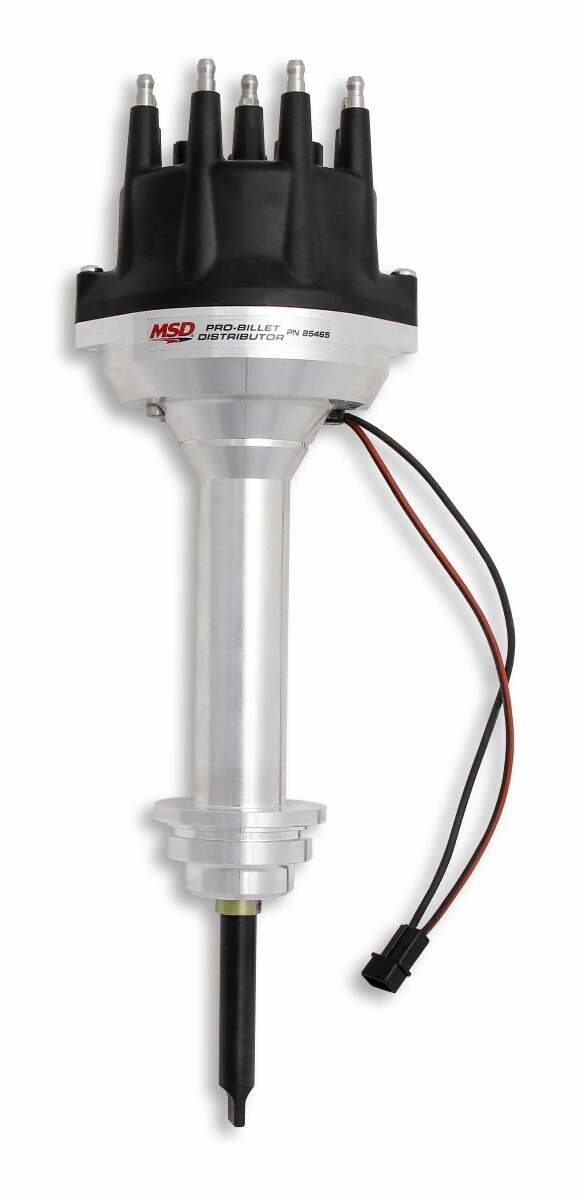 MSD ignition distributor black polished high performance 85465