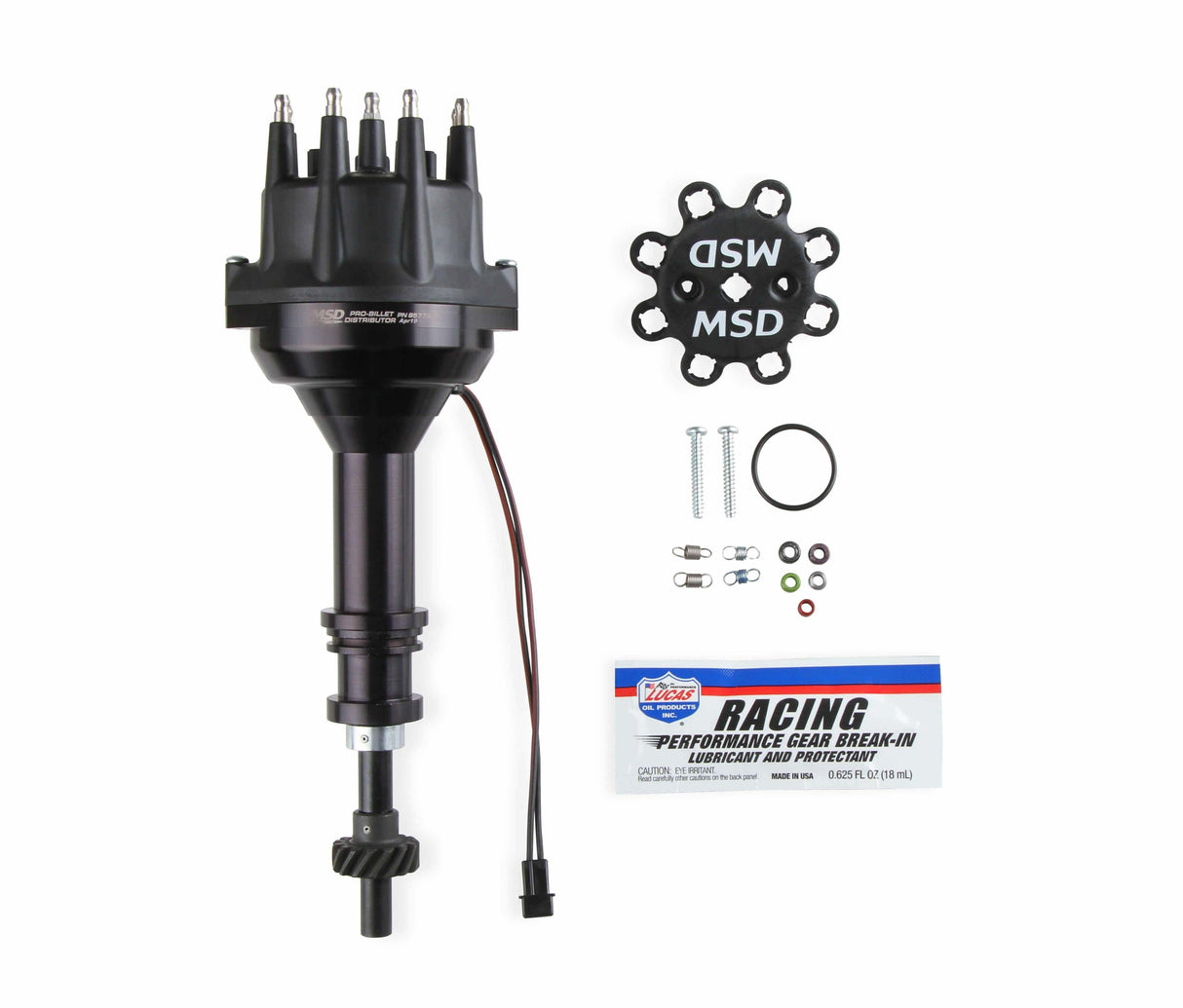 MSD ignition distributor for 1958-1960 Ford Mustang black steel anodized 857731