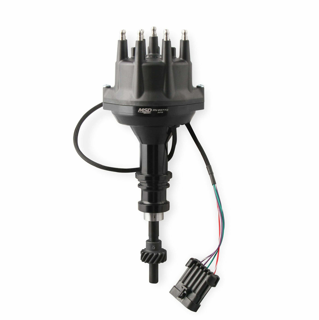 MSD ignition distributor black steel anodized 23773