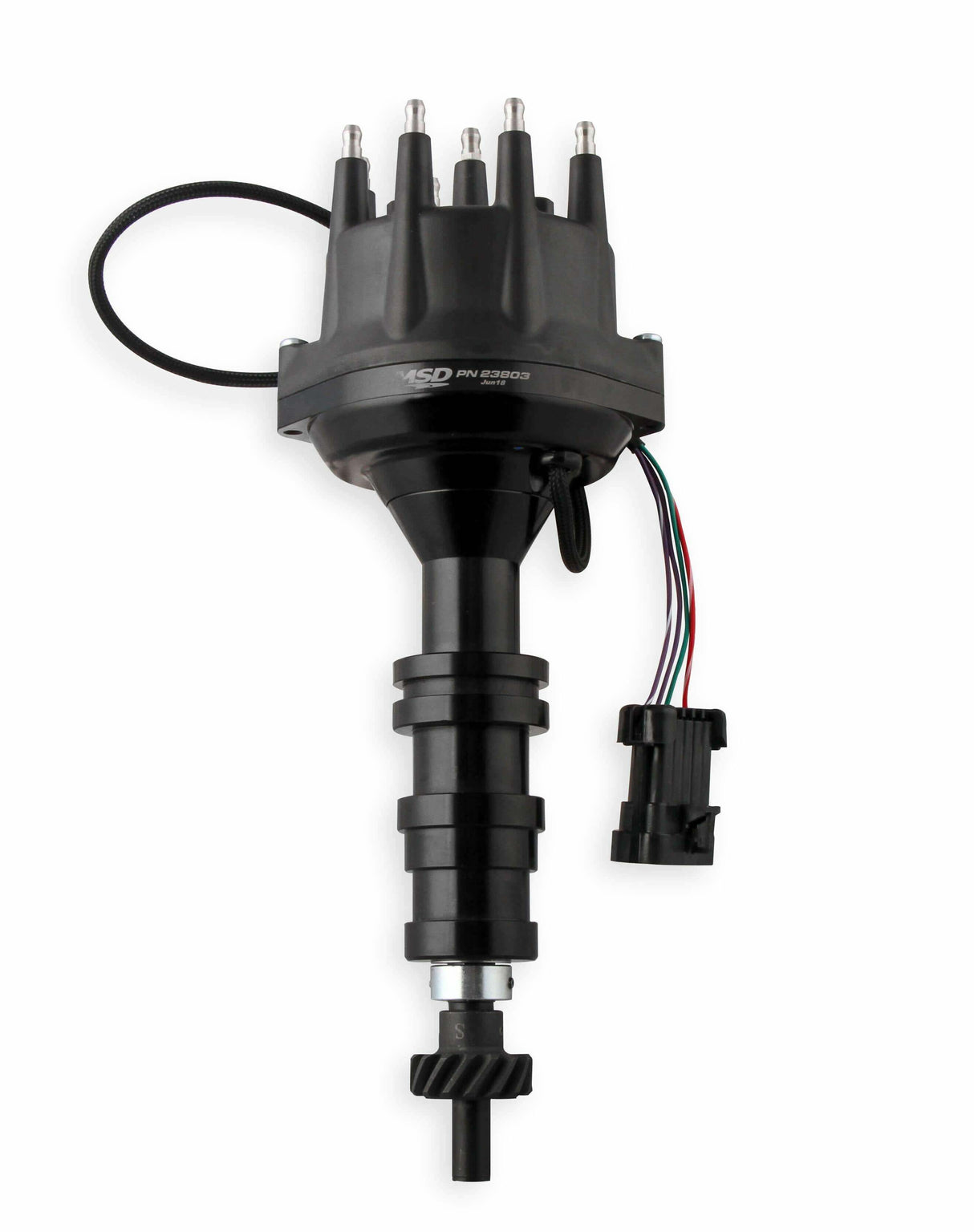 MSD ignition distributor black steel anodized 23803
