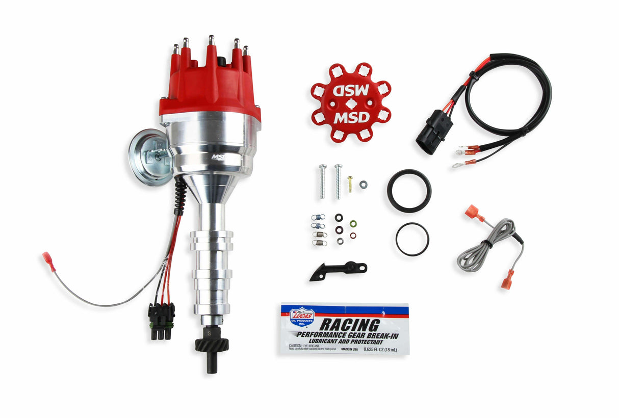 MSD ignition distributor for 1962-1971 Ford Mustang red steel 85951