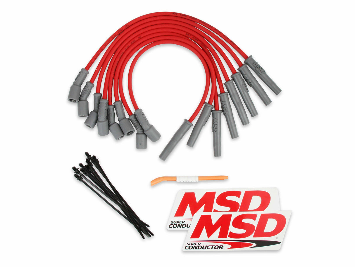 MSD spark plug wire set for 2010-2014 Ford F-150 black red 31639
