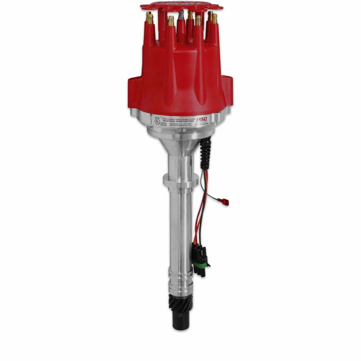 MSD ignition distributor red aluminum 83606