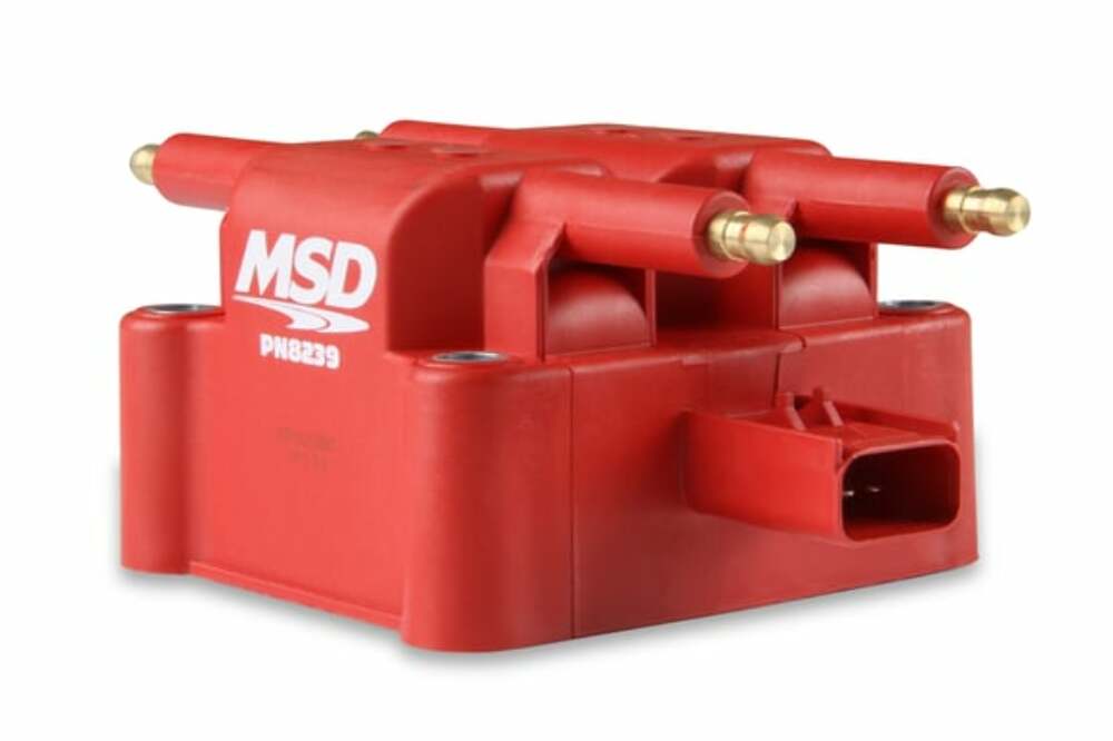 MSD ignition coil for 1994-2006 Dodge red 8239
