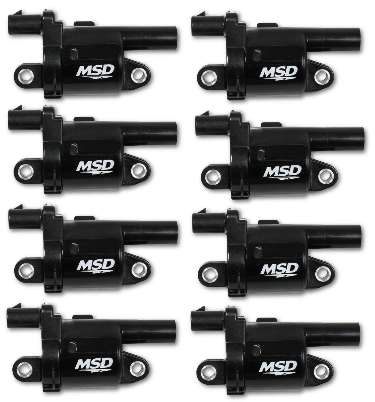 MSD ignition coil for 2014-2018 Chevy Silverado black INJECTED2014-UP-ROUNDBLACK-8PACK-826883