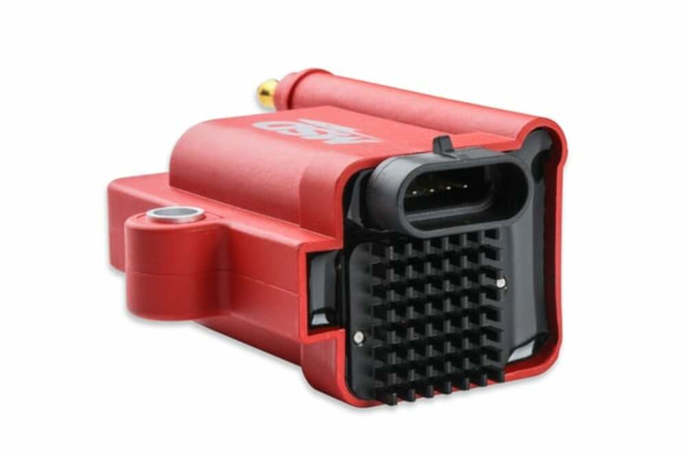 MSD ignition coil black red aluminum 8289