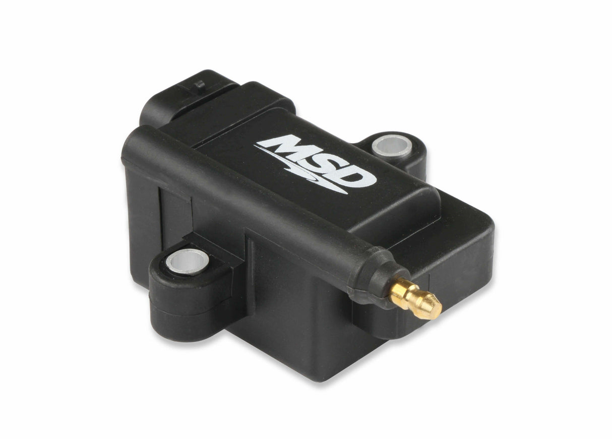 MSD ignition coil black red aluminum 82893