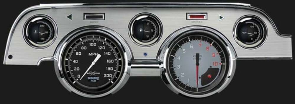 AutoCross Gray 1967-68 Mustang MU67DAXGBA for 1967-1968 Mustang black