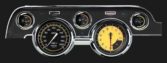 AutoCross Yellow 1967-68 Mustang MU67DAXY