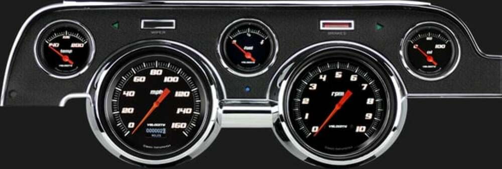 Velocity Black 1967-68 Mustang MU67DVSB for 1967-1968 Mustang