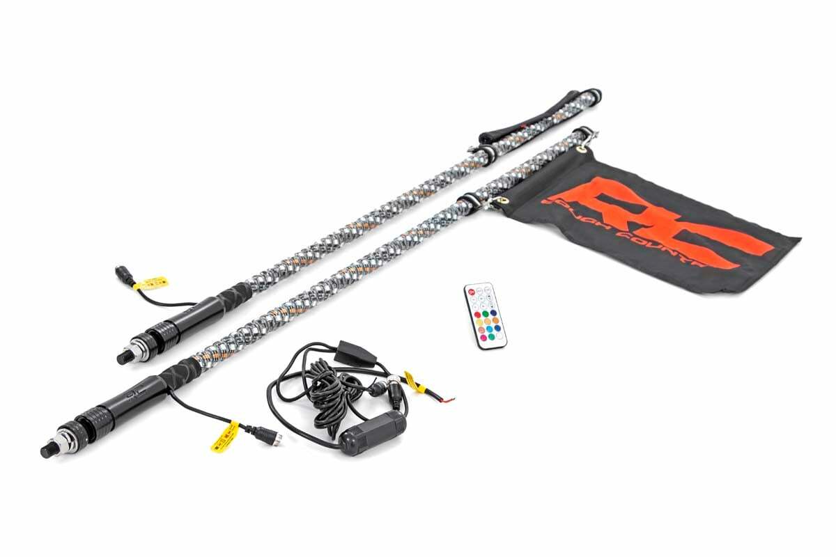 Multi-Color LED; Whip; 4' by Rough Country