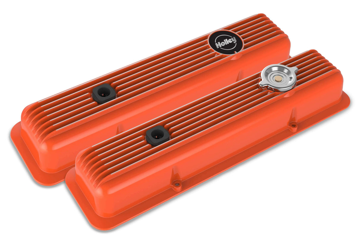 Hooker performance muffler black polished aluminum orange-241-136