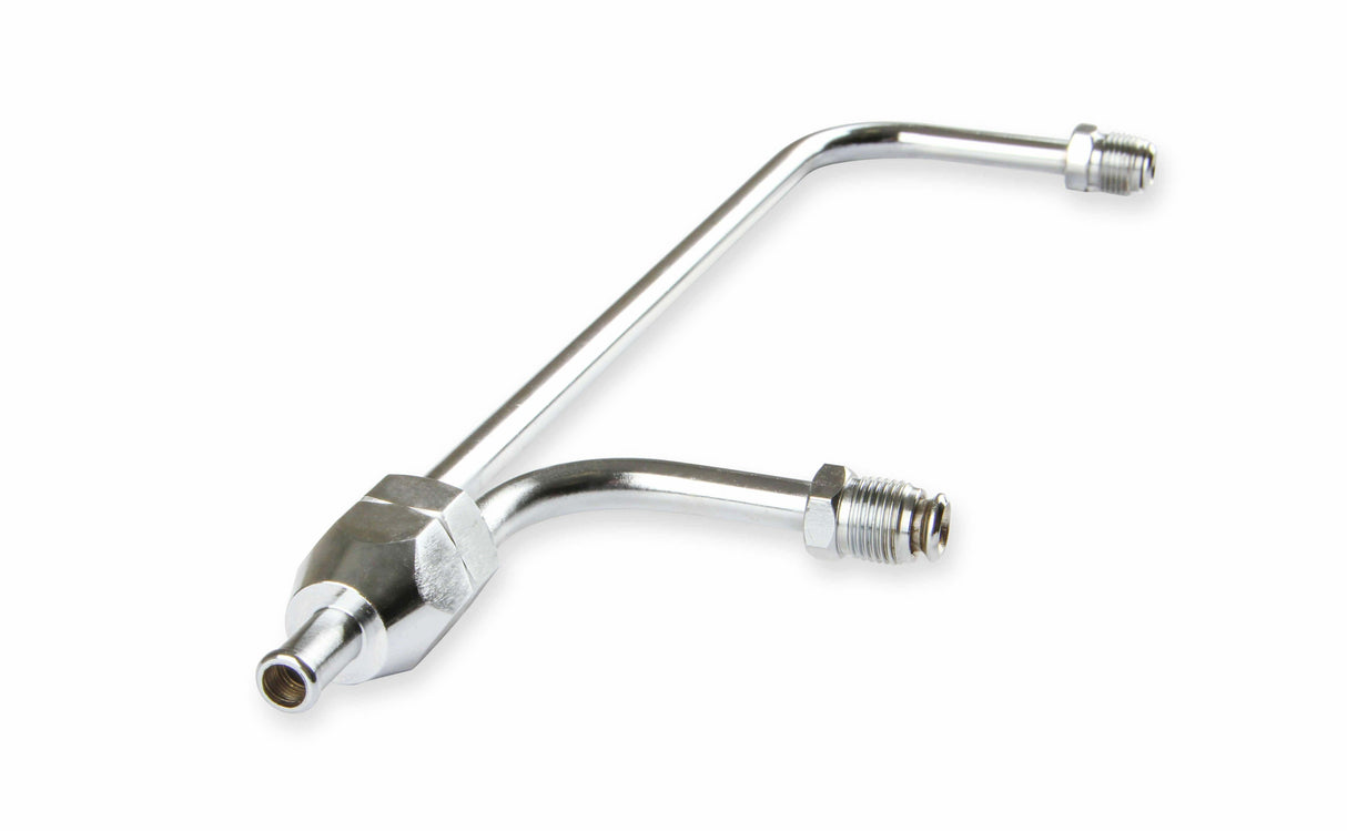 Mr. Gasket new fuel inlet kit dual feed 4 barrel Holley carburetor for Holley 4150 carburetors chrome steel 1552