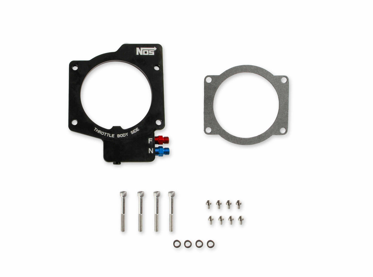 NOS LS3 nitrous plate only kit fits 10-15 camaro black clear wet EFI 13436NOS